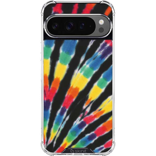 Liquid Blue Tie Dye - Rainbow Google Pixel 10 Pro Clear Case