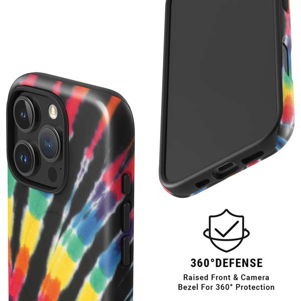 Liquid Blue Tie Dye - Rainbow iPhone 16 Pro Max Magsafe Impact Case