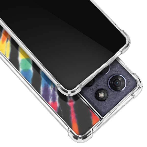 Liquid Blue Tie Dye - Rainbow Moto G Power 5G (2025) Clear Case
