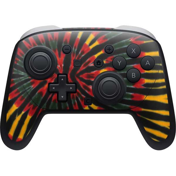 Liquid Blue Tie Dye - Rasta Nintendo Skins