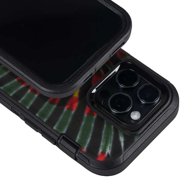 Liquid Blue Tie Dye - Rasta Otterbox Defender iPhone Skin