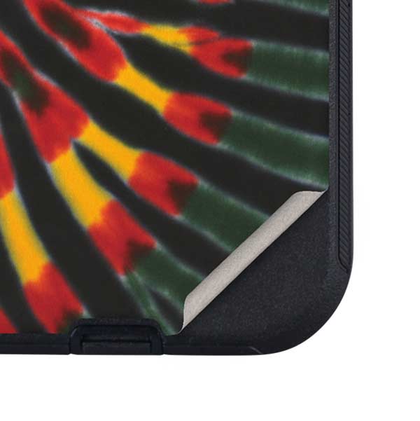 Liquid Blue Tie Dye - Rasta Otterbox Defender iPhone Skin