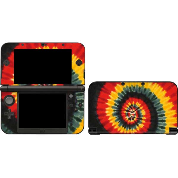 Liquid Blue Tie Dye - Rasta Spiral Nintendo Skins
