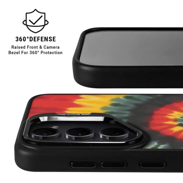 Liquid Blue Tie Dye - Rasta Spiral Galaxy S26 Plus Kickstand Case