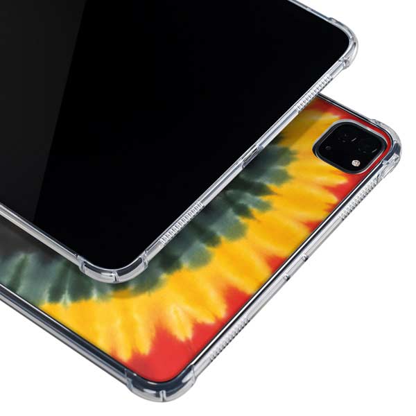 Liquid Blue Tie Dye - Rasta Spiral iPad Pro 11in (2024) Clear Case