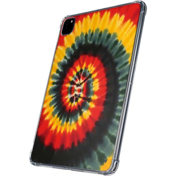 Liquid Blue Tie Dye - Rasta Spiral iPad Pro 11in (2024) Clear Case