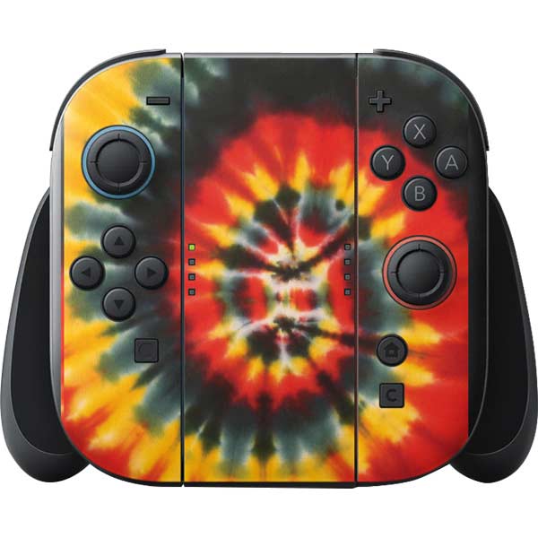 Liquid Blue Tie Dye - Rasta Spiral Nintendo Switch 2 (2025) with Joy-Con Skin