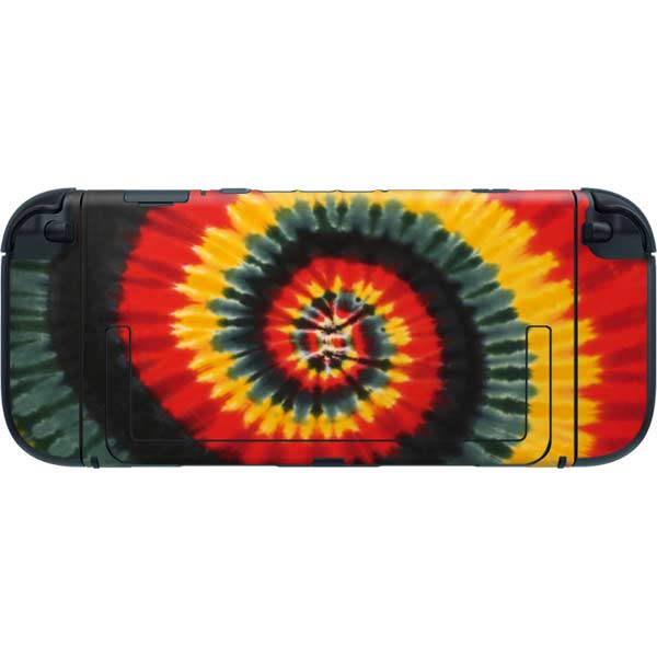 Liquid Blue Tie Dye - Rasta Spiral Nintendo Switch 2 (2025) with Joy-Con Skin
