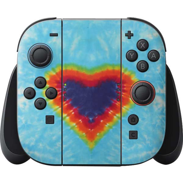 Liquid Blue Tie Dye Heart Nintendo Skins
