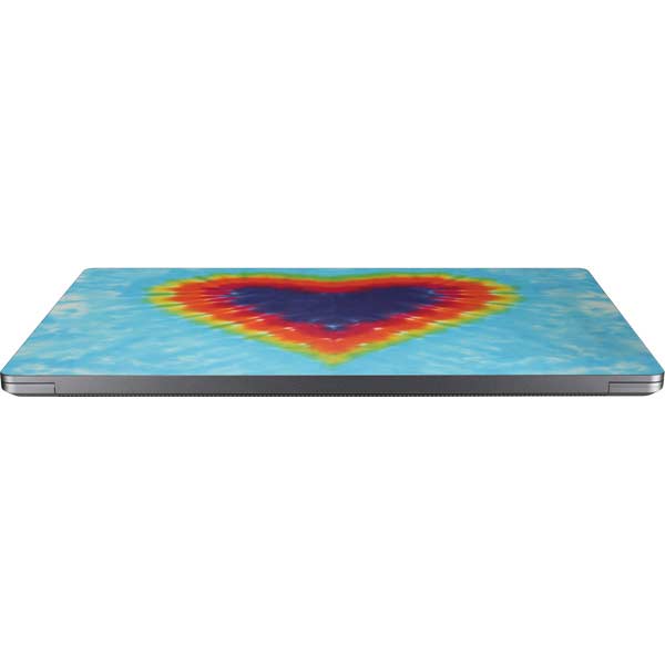 Liquid Blue Tie Dye Heart Laptop Skins