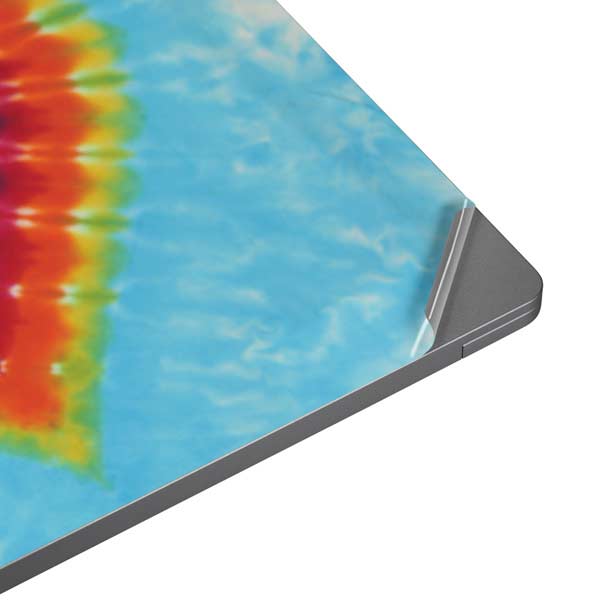 Liquid Blue Tie Dye Heart Laptop Skins