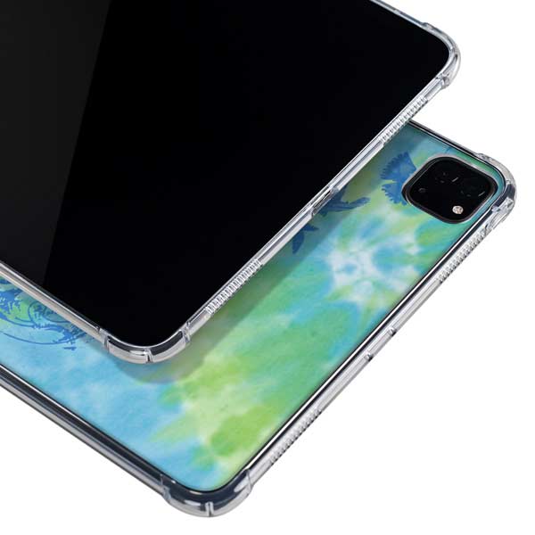 Liquid Blue Tie Dye Peace Heart iPad Cases