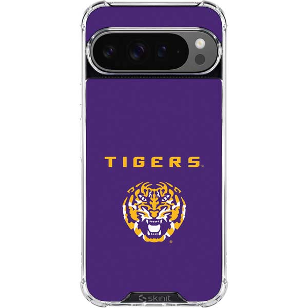 LSU Tigers Purple Google Pixel 10 Pro XL Clear Case