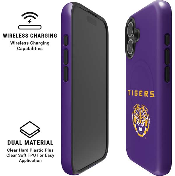 LSU Tigers Purple iPhone 16 Magsafe Impact Case