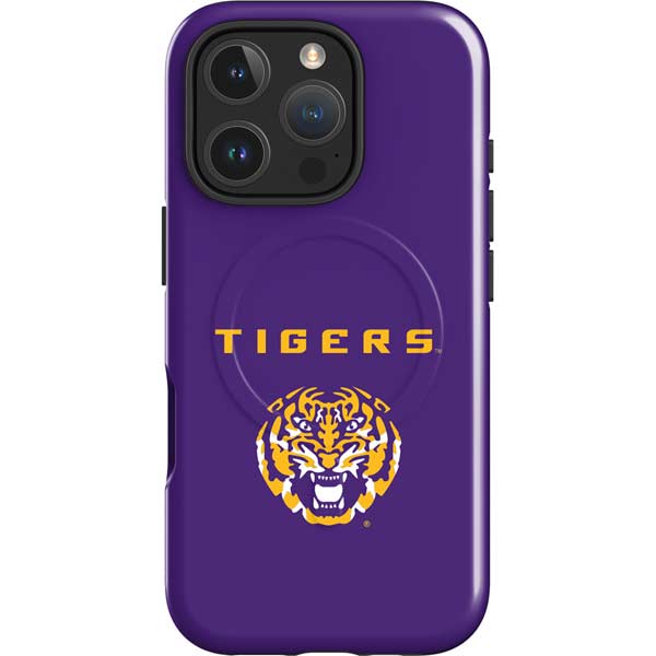LSU Tigers Purple iPhone 16 Pro Max Magsafe Impact Case