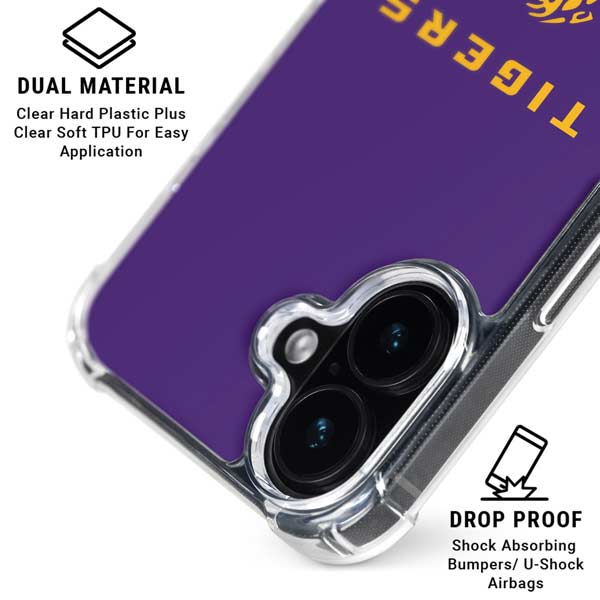 LSU Tigers Purple iPhone 17 Clear Case