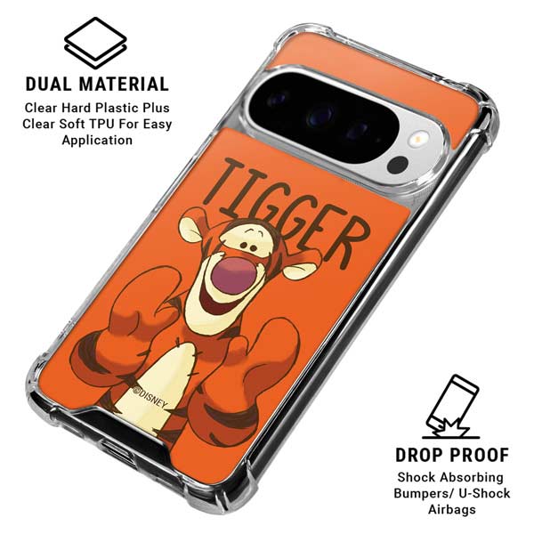 Disney Winnie the Pooh Tigget Portrait Google Pixel 10 Pro Clear Case