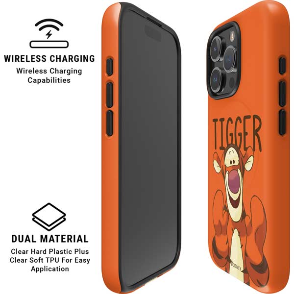 Disney Winnie the Pooh Tigget Portrait iPhone 16 Pro Magsafe Impact Case