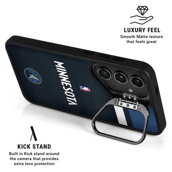 NBA Minnesota Timberwolves Jersey Galaxy S26 Ultra Kickstand Case