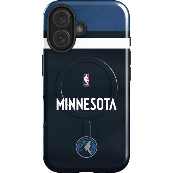NBA Minnesota Timberwolves Jersey iPhone 16 Magsafe Impact Case