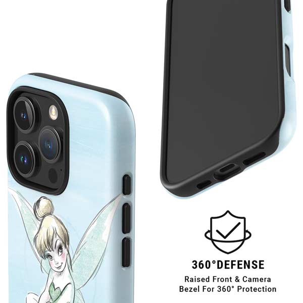 Disney Tinker Bell Sketch Art iPhone 16 Pro Magsafe Impact Case