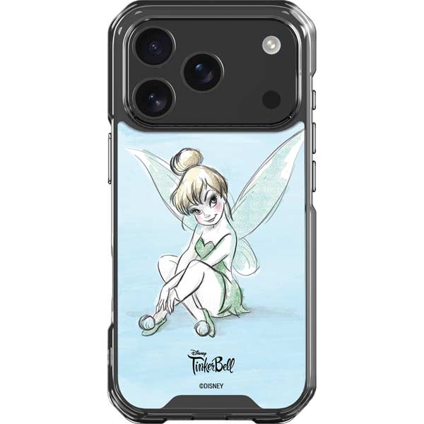 Disney Tinker Bell Sketch Art iPhone 17 Pro Clear Case
