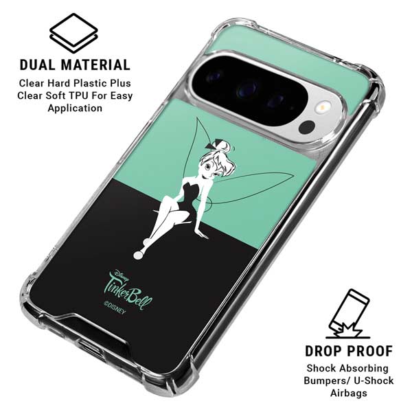 Disney Tinker Bell Color Block Google Pixel 10 Pro XL Clear Case