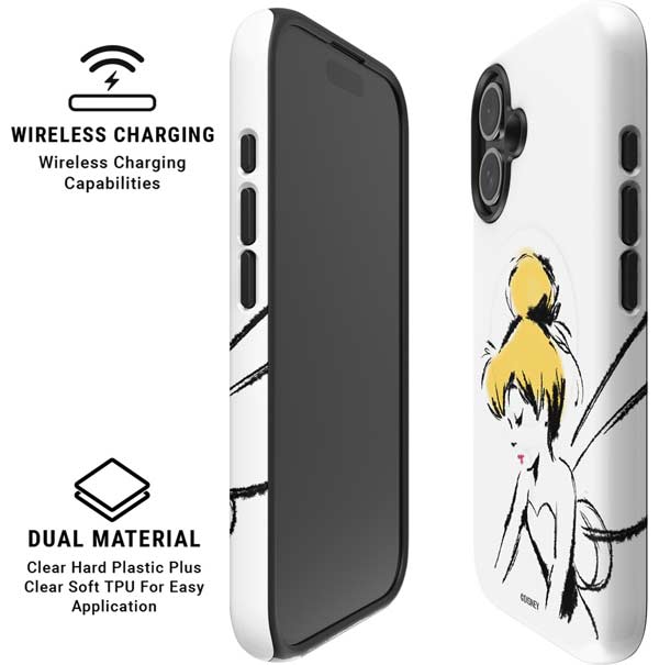 Disney Tinker Bell Dreamer Ink Art iPhone 16 Magsafe Impact Case