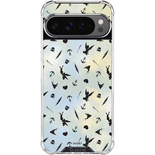Disney Tinker Bell Fairy Size Pattern Google Pixel 10 Pro XL Clear Case