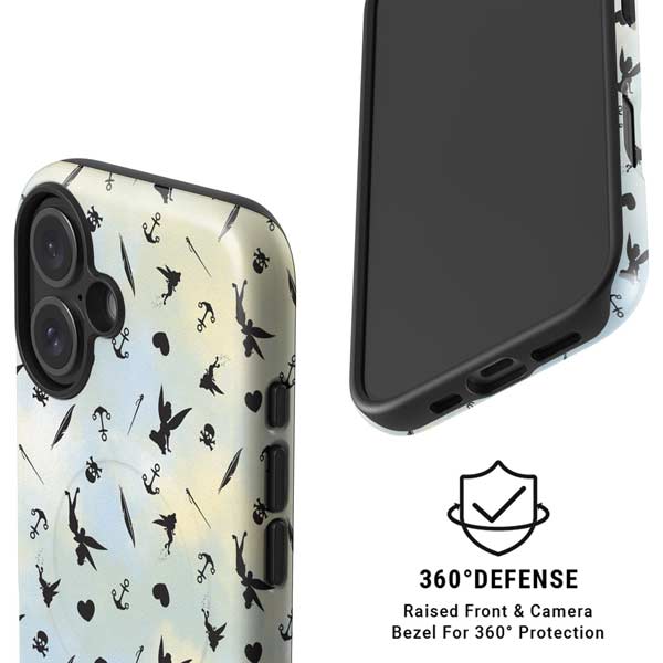 Disney Tinker Bell Fairy Size Pattern iPhone 16 Magsafe Impact Case