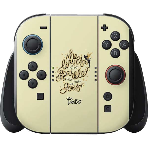 Disney Tinker Bell Leave A Little Sparkle Nintendo Switch 2 (2025) with Joy-Con Skin