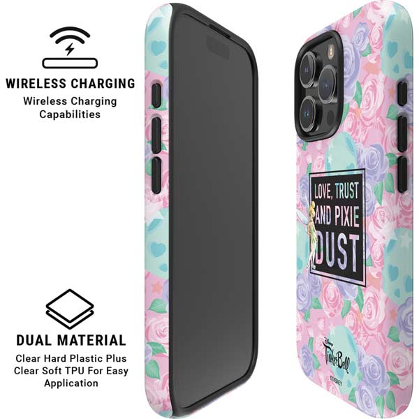 Disney Tinker Bell Love Trust and Pixie Dust iPhone 16 Pro Magsafe Impact Case