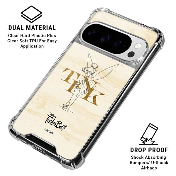 Disney Tinker Bell Tink Magic Pencil Art Google Pixel 10 Pro XL Clear Case