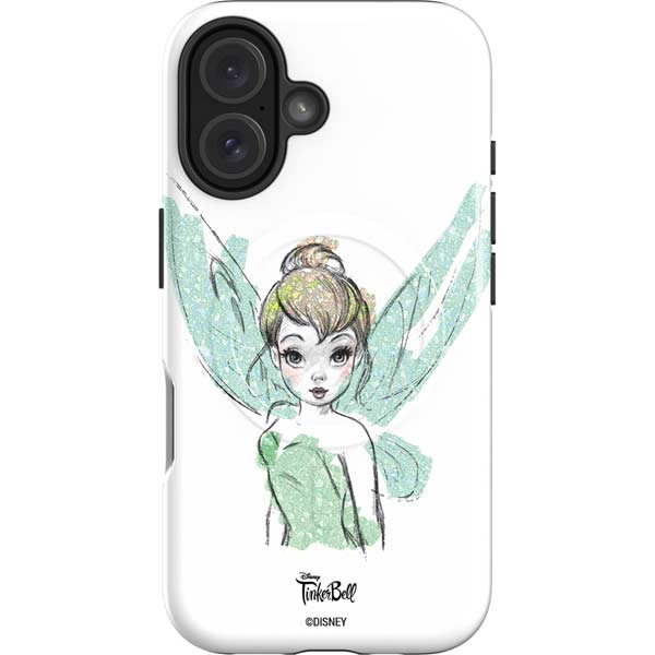 Disney Tinker Bell Watercolor Fairy Art iPhone 16 Magsafe Impact Case
