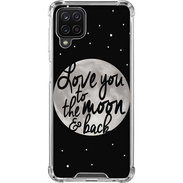 To The Moon And Back BW Galaxy Cases