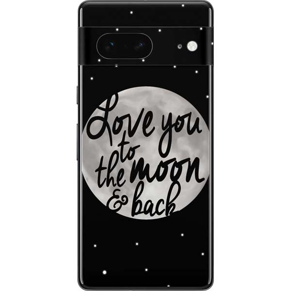To The Moon And Back BW Pixel Skins
