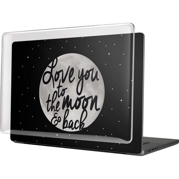 To The Moon And Back BW MacBook Cases