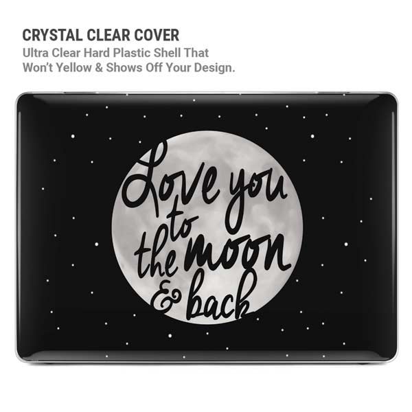 To The Moon And Back BW MacBook Cases