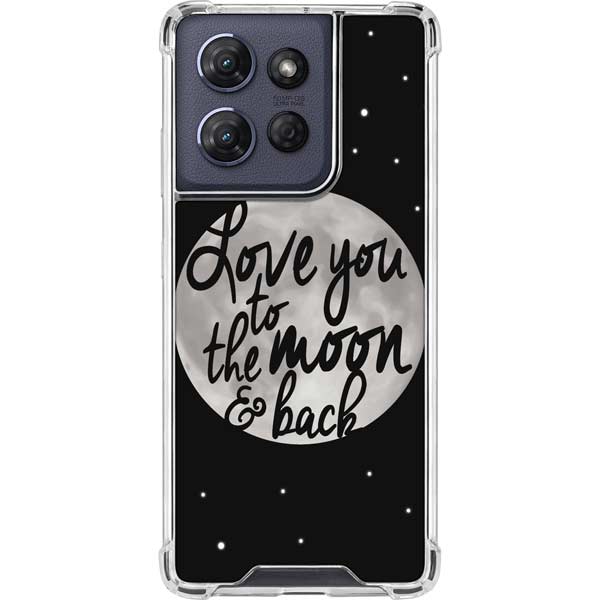 To The Moon And Back BW Moto G Play 5G (2025) Clear Case