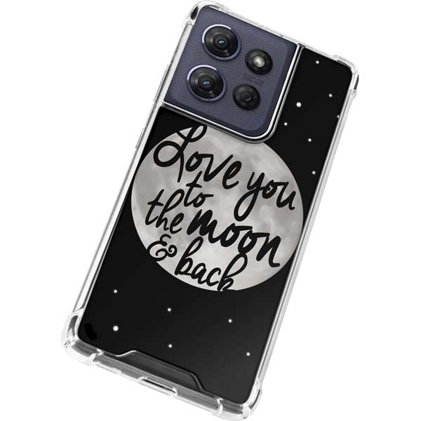 To The Moon And Back BW Moto G Play 5G (2025) Clear Case