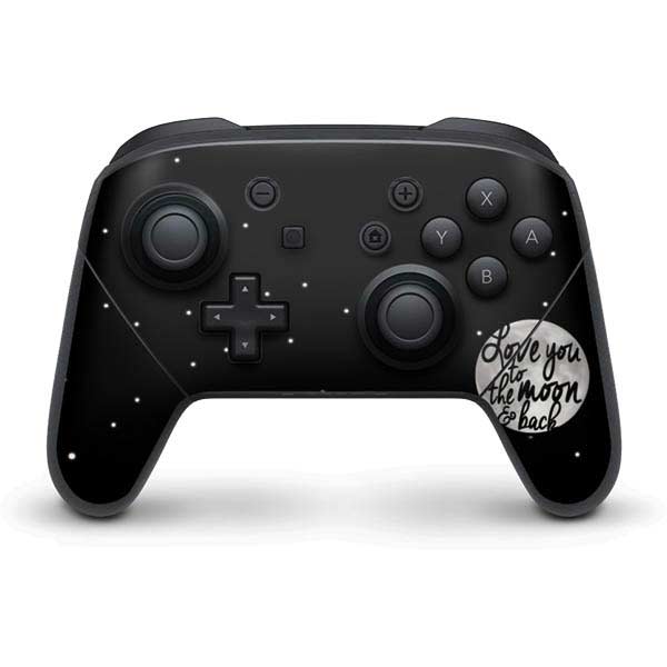 To The Moon And Back BW Nintendo Skins