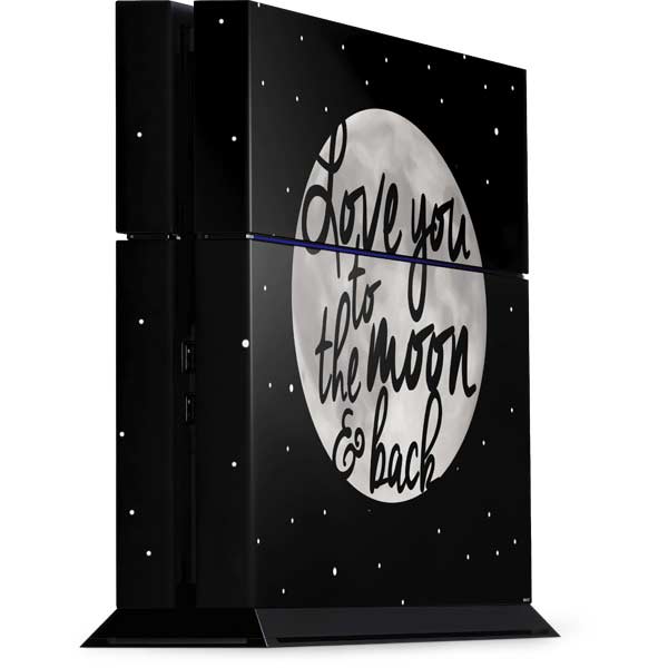 To The Moon And Back BW PlayStation PS4 Skins