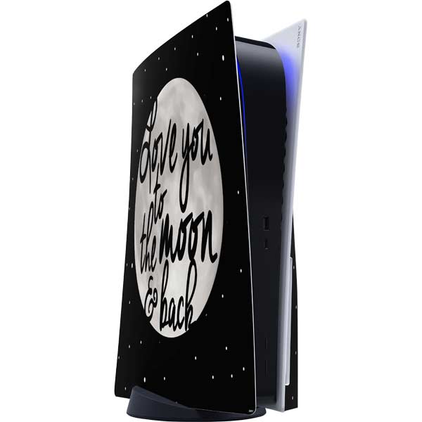 To The Moon And Back BW PlayStation PS5 Skins
