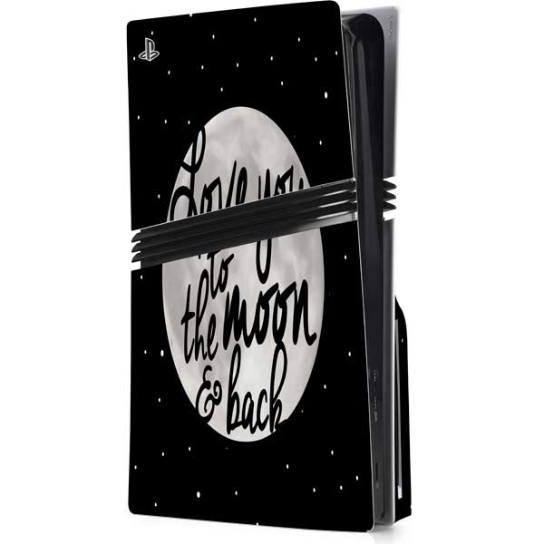 To The Moon And Back BW PlayStation PS5 Skins