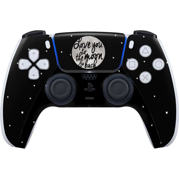 To The Moon And Back BW PlayStation PS5 Skins