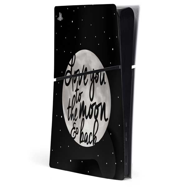 To The Moon And Back BW PlayStation PS5 Skins