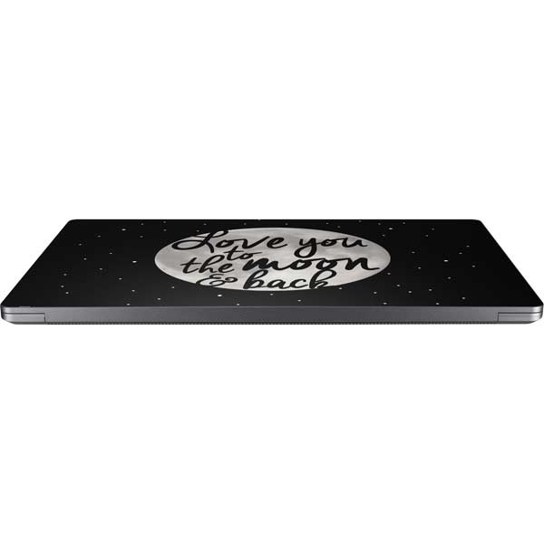 To The Moon And Back BW Laptop Skins