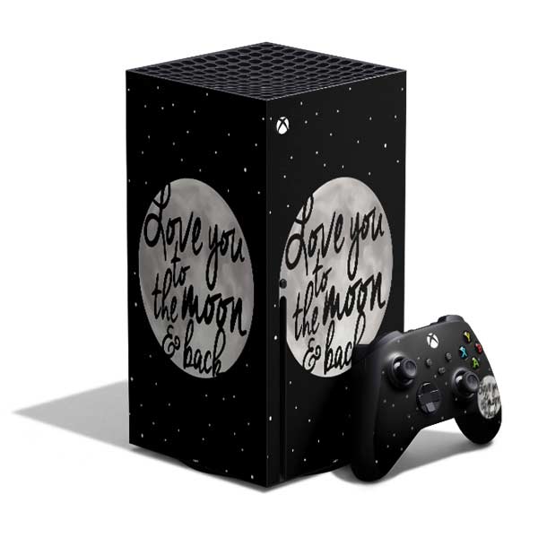 To The Moon And Back BW Xbox Series X Skins