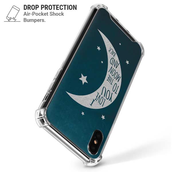 To The Moon And Back iPhone X/XS Clear Case