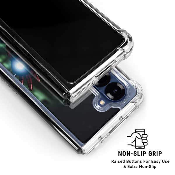 Marvel Tony Stark Iron Man Galaxy Z Fold7 Clear Case